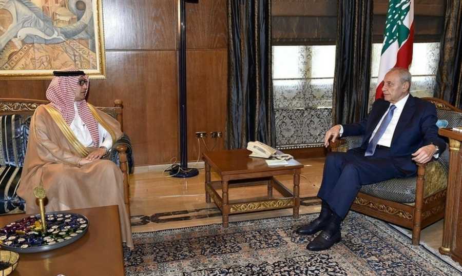 الرئيس نبيه بري يستقبل السفير بخاري