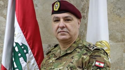 قائد الجيش يستقبل النائب أسعد درغام موفداً من رئيس التيّار الوطني الحر جبران باسيل