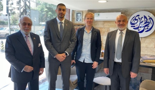 أسعد الحريري يلتقي بوفد ألماني في إطار تعزيز العلاقات الثنائية