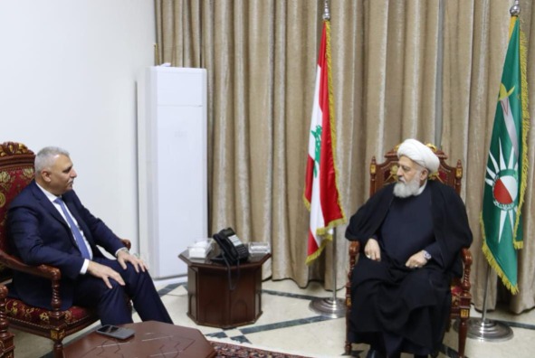 الشيخ الخطيب يستقبل اللواء شقير