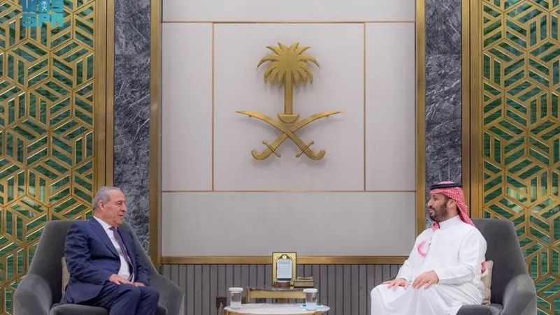 ولي العهد السعودي يبحث والشيخ سُبل تعزيز العمل المشترك لدعم القضية الفلسطينية