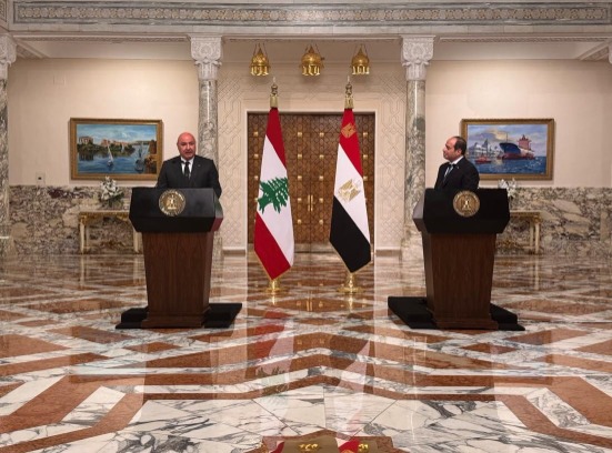 الرئيس السيسي: مصر حريصة على مشاركة خبراتها في إعادة إعمار لبنان