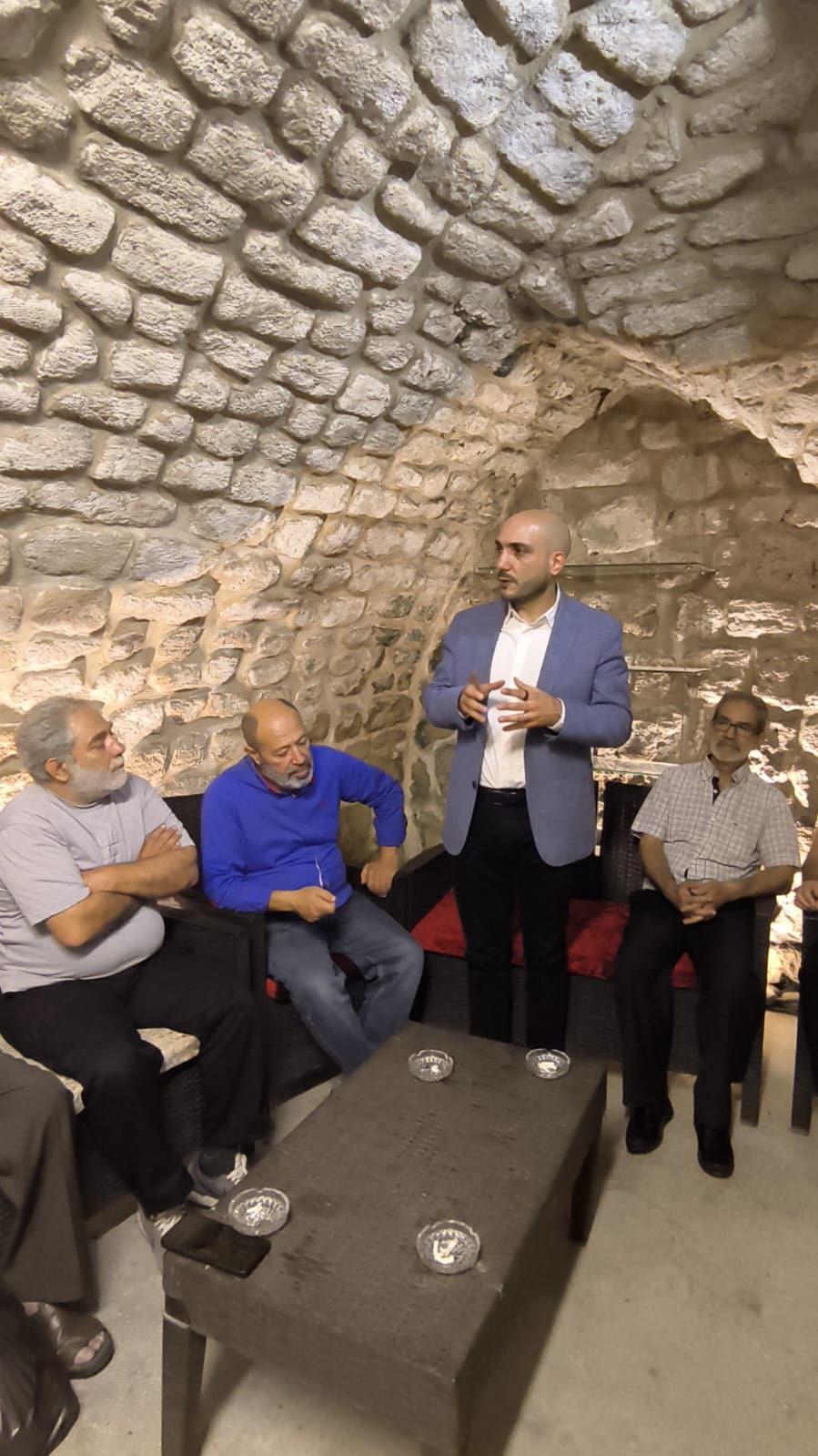 رئيس لائحة "صيدا بدّها ونحنا قدها" عمر مرجان يلتقي آل القاضي