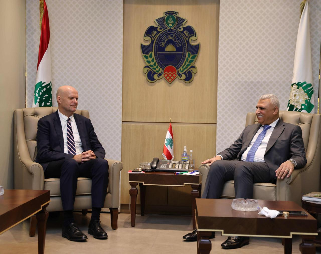 اللواء شقير يستقبل رئيس مكتب UNHCR مودعا