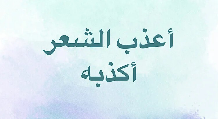 "أعذبُ الشّعرِ أكذبُه"!