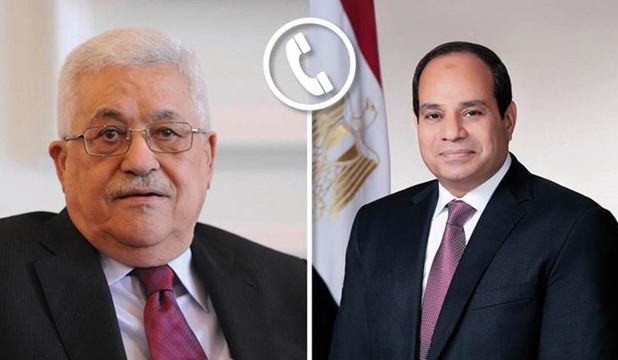 الرئيس عباس يجري اتصالا هاتفيا مع نظيره المصري