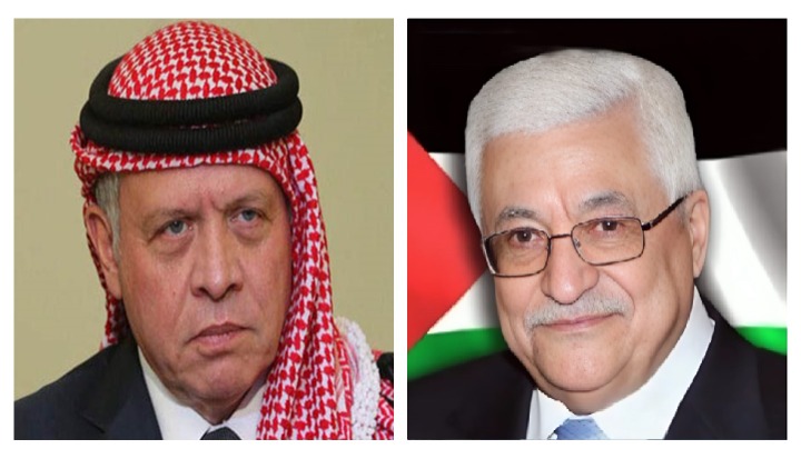الرئيس عباس يجري اتصالا هاتفيا مع العاهل الأردني