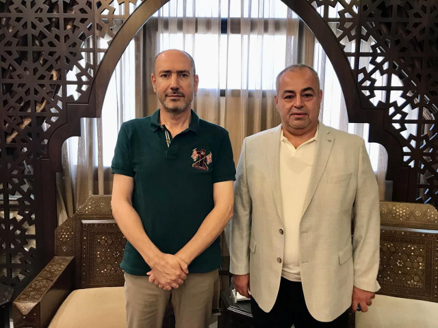 عامر معطي يلتقي المحافظ منصور ضو
