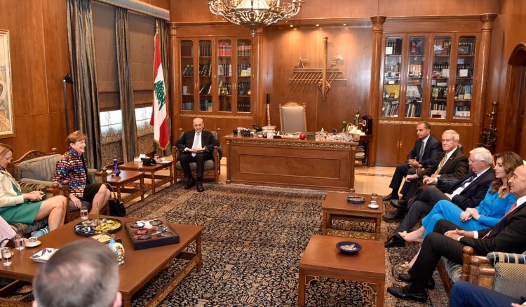 بري بحث مع الوفد الأميركي في مستجدات الأوضاع في لبنان والمنطقة