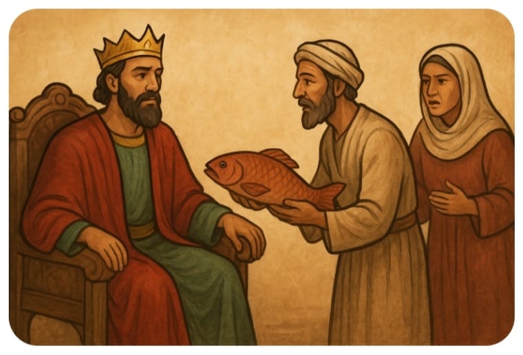 "فِطْنَةُ الصَّيَّادِ وَغَفْلَةُ الْمَلِكِ"!
