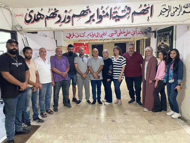 رئيسة جمعية "رحيم" آية البلولي تزور الكشاف العربي وتلتقي د. خالد الكردي