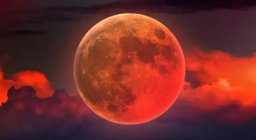 بدء المرحلة الأولى لكسوف القمر والمتمثلة بدخوله في منطقة شبه الظل