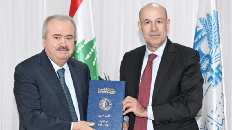 الوزير جابر استلم من بدران تقرير ديوان المحاسبة للأعوام 2020 – 2024