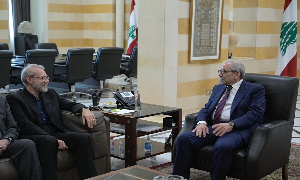الرئيس سلام يلتقى لاريجاني: لعدم التدخّل في الشؤون الداخلية