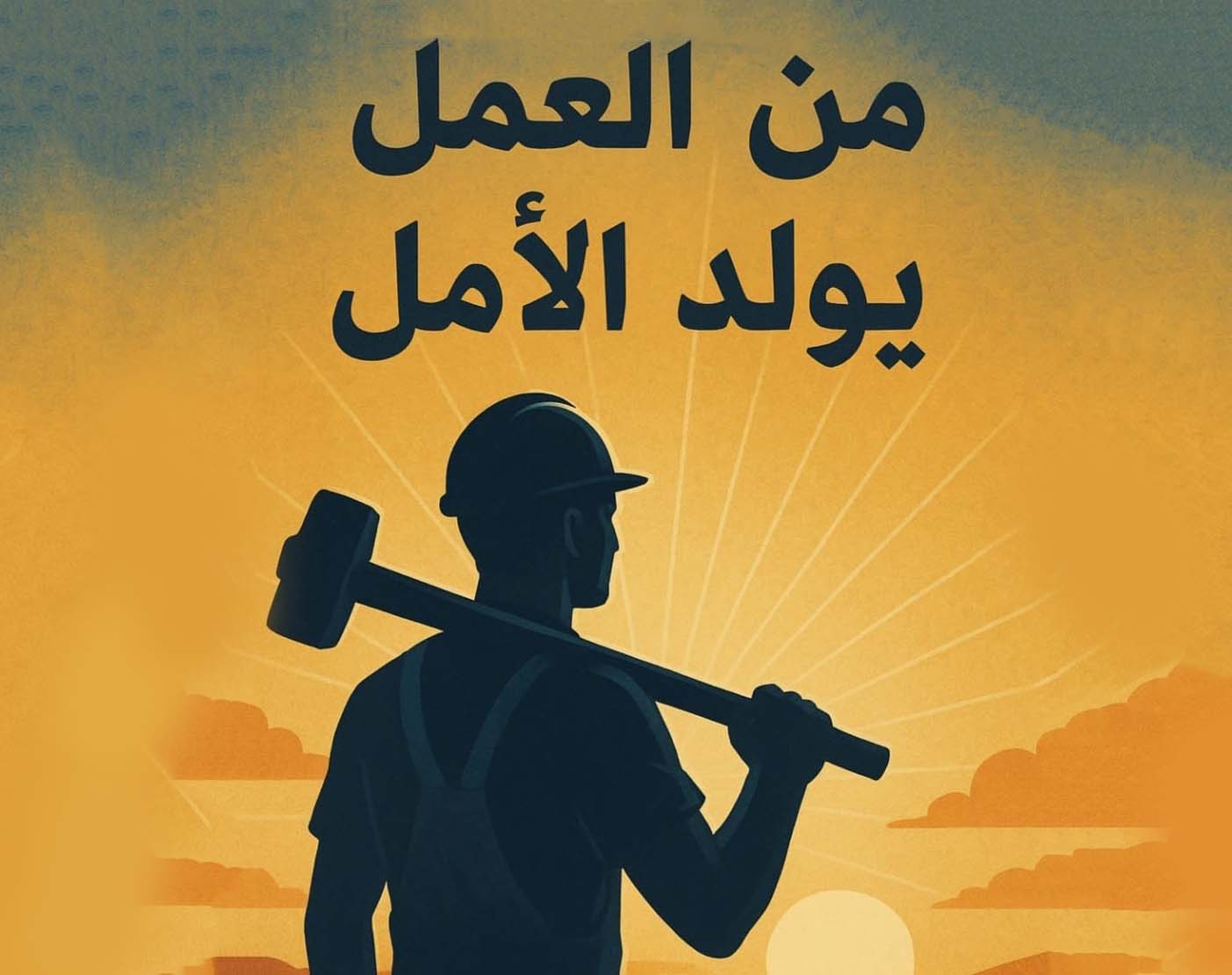 "من العَمَلِ يُولَدُ الأَمَلُ"!