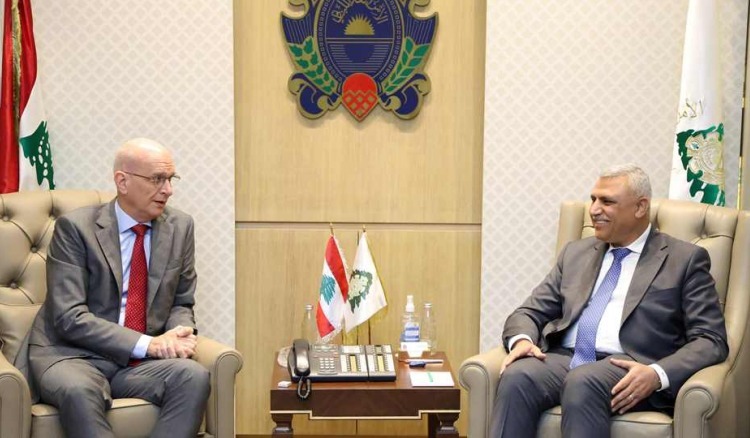 اللواء شقير يستقبل السفير الألماني