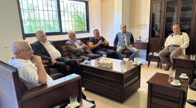 النائب أسامة سعد يستقبل السفير نظمي حزوري و منصور عزام في صيدا