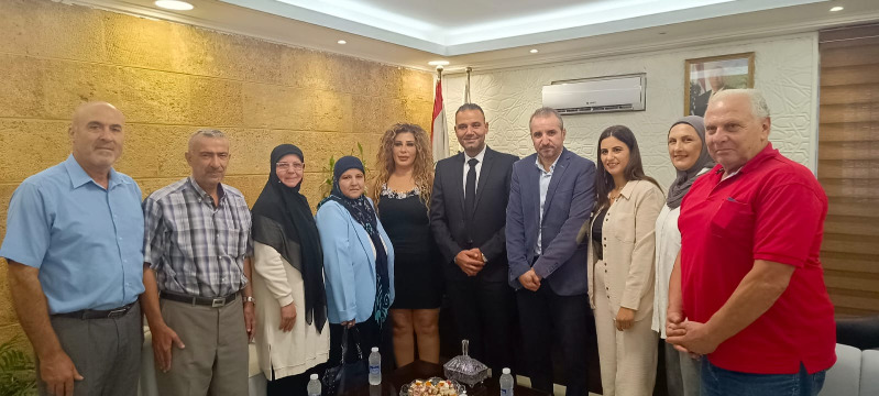 وفد من رؤساء الوحدات الادارية في سرايا صيدا يجول على قادة الأجهزة الأمنية الجدد مهنئاً