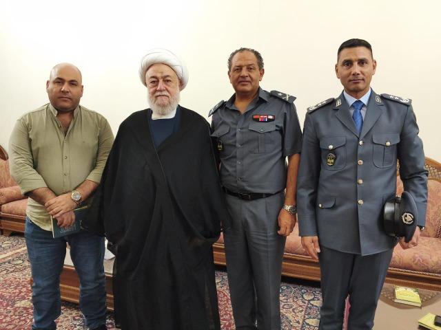 المفتي عسيران يستقبل العميد أبو ضاهر والعقيدين باز ونهرا