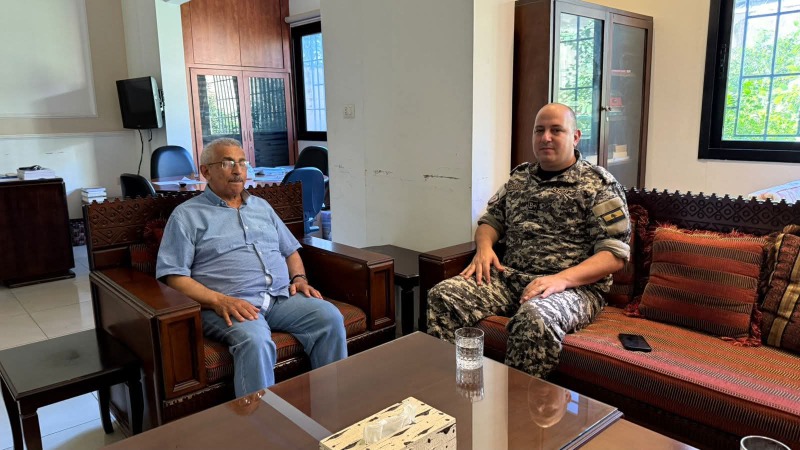 النائب أسامة سعد يستقبل المقدّم لبيب سعد من المديرية العامة لأمن الدولة