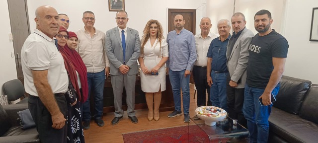 وفد إدارات سرايا صيدا يهنئ المدعي العام في الجنوب
