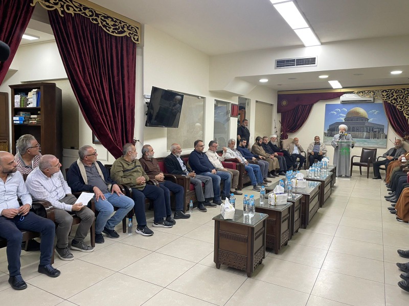 لقاء تضامني في صيدا دعماً لأهالي مخيم عين الحلوة.. موقف موحّد بوجه الاعتداءات الإسرائيلية