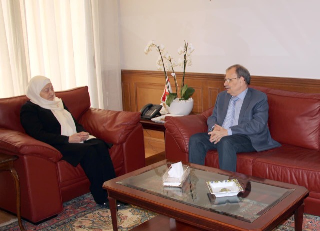بهية الحريري تستقبل النائب د. البزري