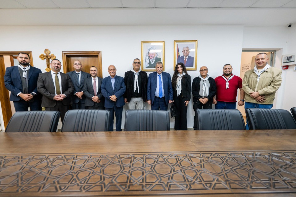 اللجنة الرئاسية تهنئ رئيس واعضاء المفوضية الكشفية الجدد في بيت لحم