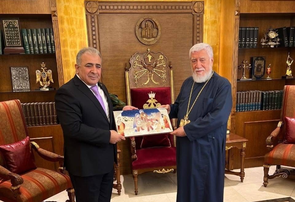 السفير الأسعد يلتقي كاثوليكوس بيت كيليكيا للأرمن الأرثوذكس وبطريرك بيت كيليكيا للأرمن الكاثوليك