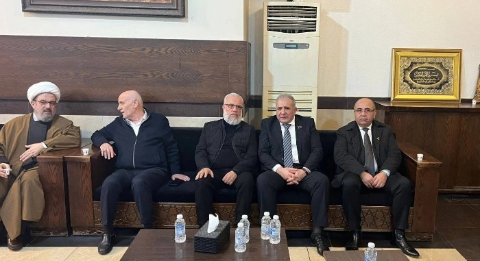 السفير الأسعد يقدم واجب العزاء بوفاة والد السيد حسن نصرالله