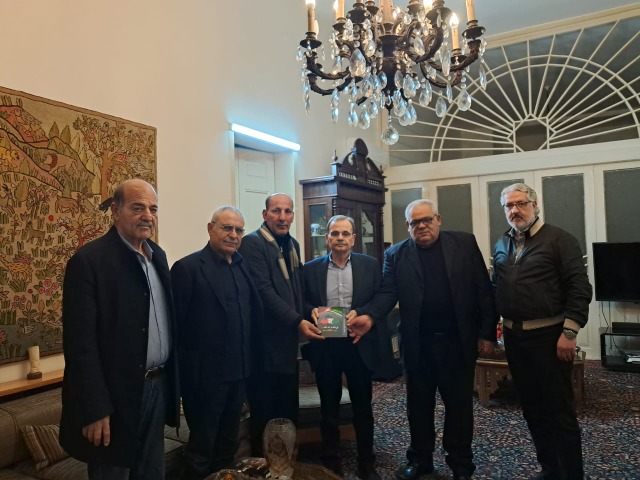 "الجبهة الديمقراطية" تناقش مع البزري تطورات القضية الفلسطينية وأوضاع اللاجئين