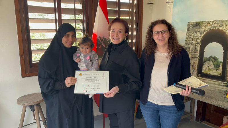 برعاية مها الخليل الشلبي.. الجمعية اللبنانية للحفاظ على صور تخرّج متدربات الحرف التقليدية