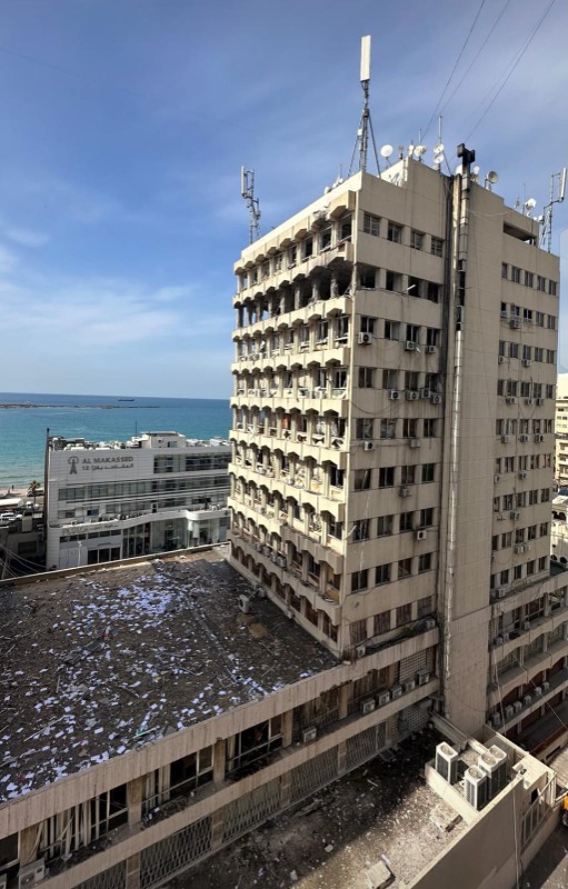 "المقاصد" - صيدا دانت الغارة على عمارتها: لا تضم أي منشآت عسكرية أو حزبية