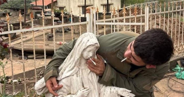 إساءة إسرائيلية جديدة تطال تمثال "السيدة العذراء" في جنوب لبنان!
