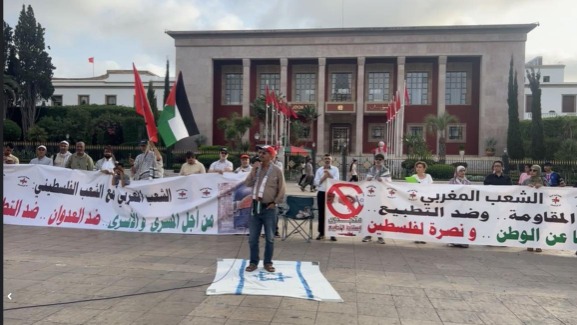 وقفة في الرباط دعماً للاجئين الفلسطينيين وتأكيداً لحق العودة