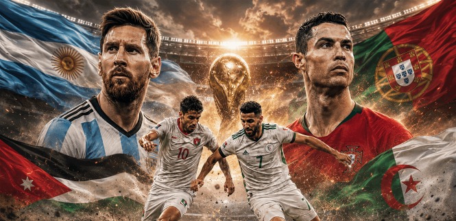 ميسي ورونالدو وديربي عربي... مباريات نارية في المونديال