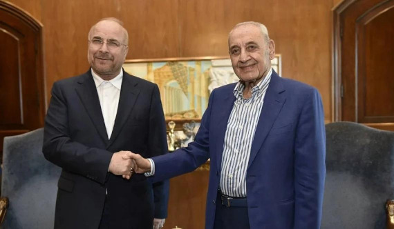 مستجدات الأوضاع في الساحة اللبنانية بين الرئيس بري وقاليباف