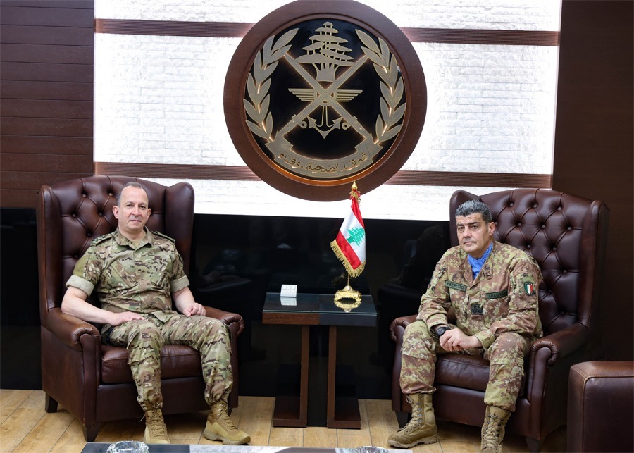 قائد الجيش العماد هيكل يستقبل رئيس بعثة "اليونيفيل" لبحث تعزيز التعاون في ظل التحديات الراهنة
