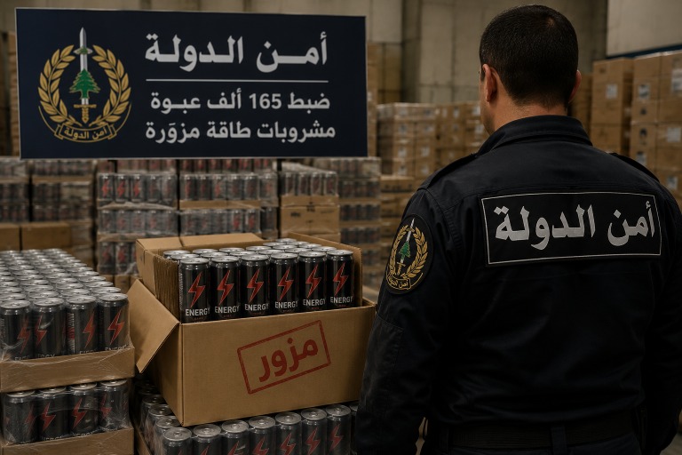 بالفيديو - أمن الدولة يضبط 165 ألف عبوة مشروبات طاقة مزوّرة