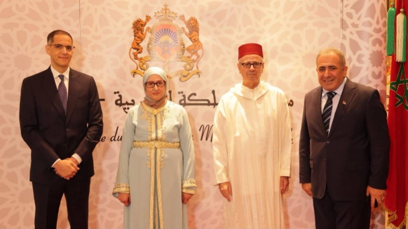 السفير الاسعد يشارك في احتفال السفارة المغربية بمناسبة عيد العرش