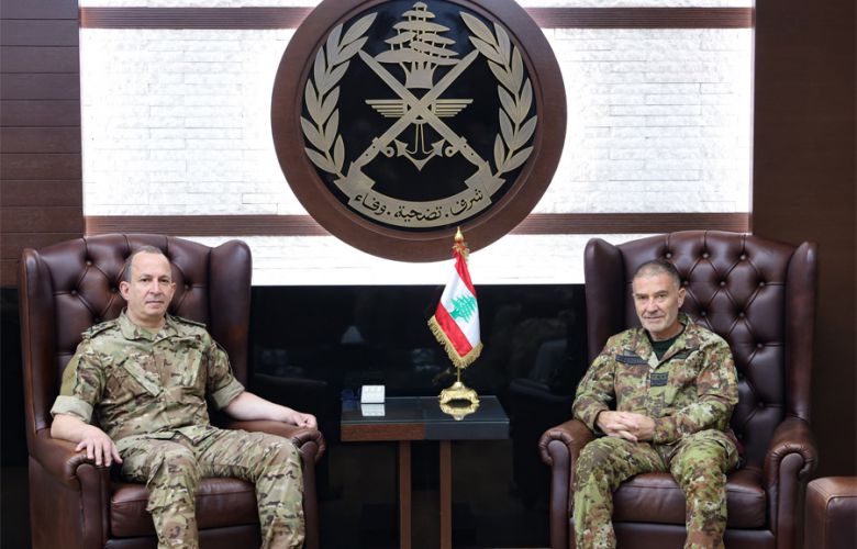 قائد الجيش يبحث مع وفد عسكري إيطالي دعم المؤسسة العسكرية ومرحلة ما بعد "اليونيفيل"