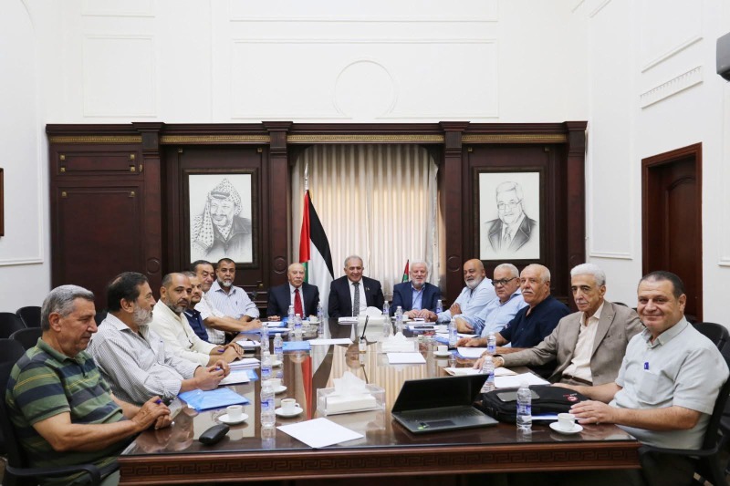 اللجنة الفنية المنبثقة عن اللجنة التحضيرية للمجلس الوطني الفلسطيني في لبنان تعقد اجتماعها في سفارة دولة فلسطين - بيروت