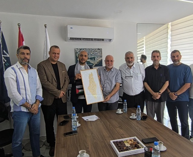 عمر مرجان يلتقي اللواء شبايطة وممثل "مؤسسة محمود عباس في لبنان"