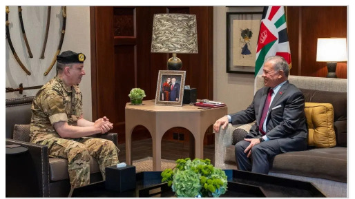 الملك عبدالله الثاني يستقبل العماد هيكل: ندعم جهود لبنان في الحفاظ على أمنه وسيادته