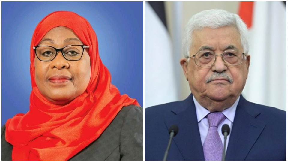 الرئيس عباس يعزي رئيسة جمهورية تنزانيا بوفاة زوجها