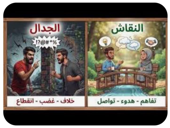 "ما بين النقاش والجدال"!