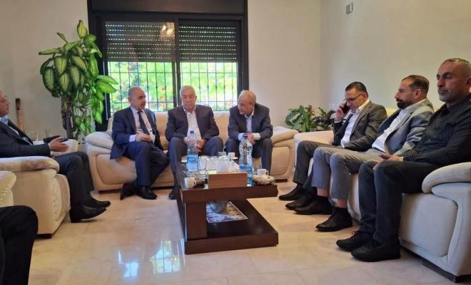العالول يستقبل قيادات من "فتح" والأجهزة الأمنية في نابلس