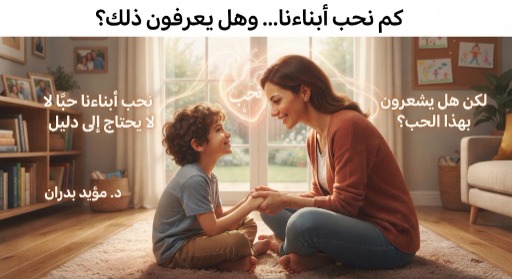 كم نحب أبناءنا… وهل يعرفون ذلك؟