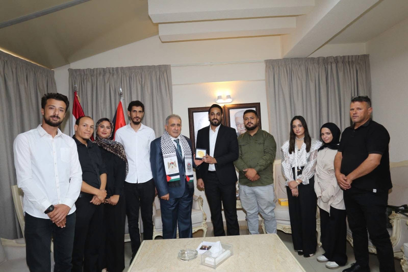 السفير الاسعد يستقبل الهيئة الادارية للاتحاد العام لطلبة فلسطين فرع لبنان