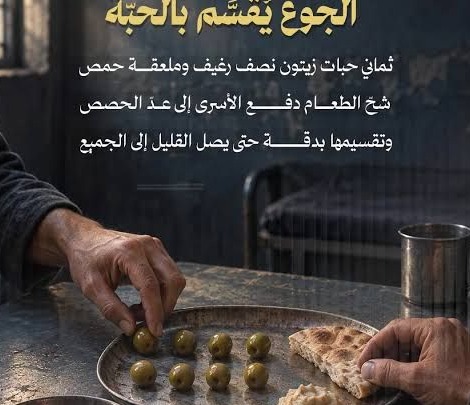 ثماني حبات زيتون.. فضيحة على طبق أسير